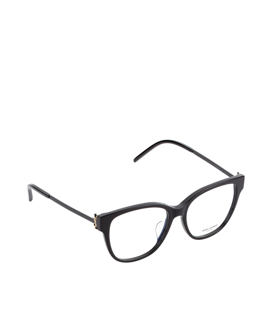 Saint Laurent Logo Flat Mirror In Black