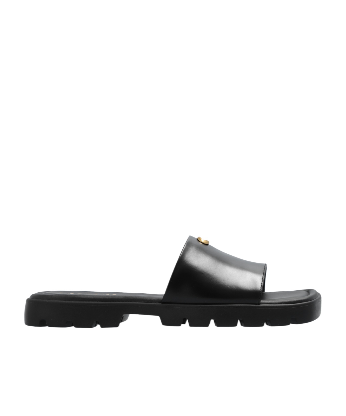 Shop Coach Florence Leather Sandals In Black