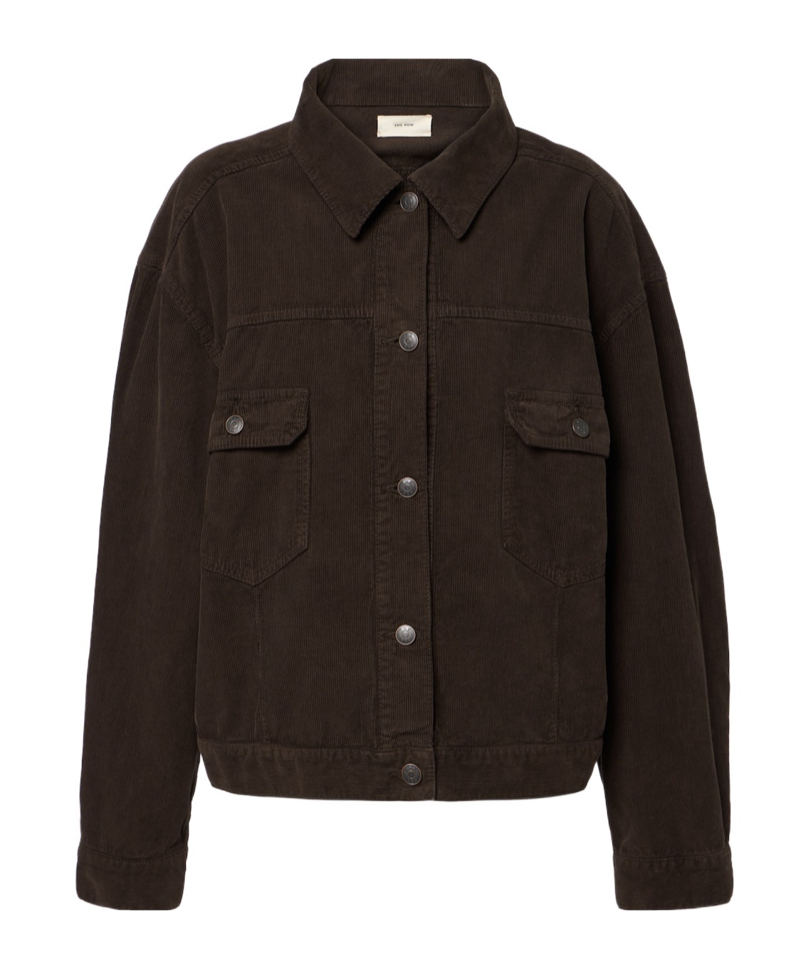 The Row Ness Cotton Corduroy Jacket In Brown