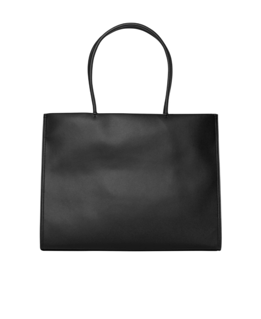 Tory Burch Ella Tote Bag In Black Leather In Black
