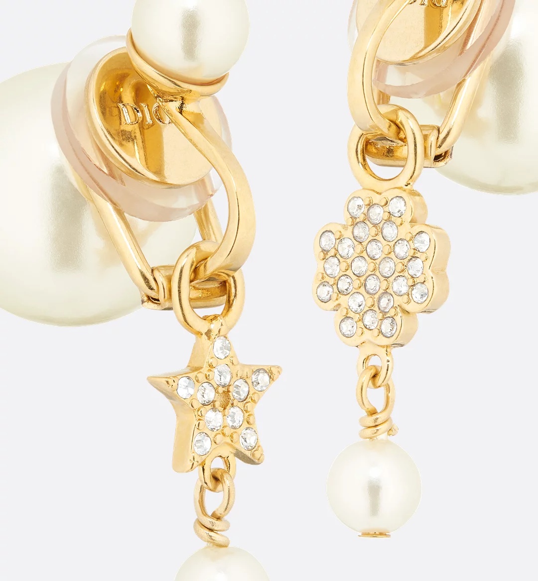 Dior Clip-on Earrings In Yellow