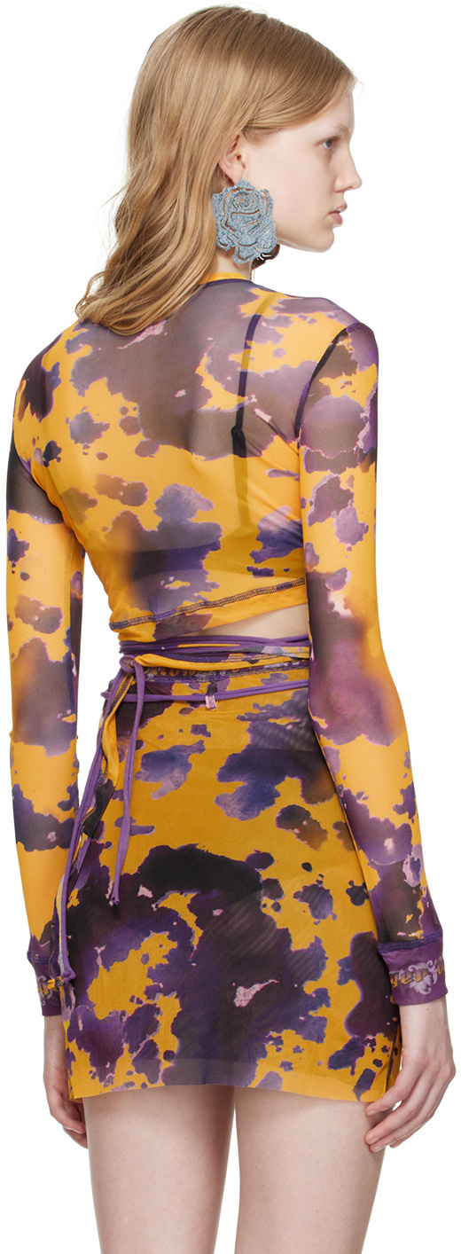 Ottolinger Round Collar And Long-sleeved T-shirt In Multicolor