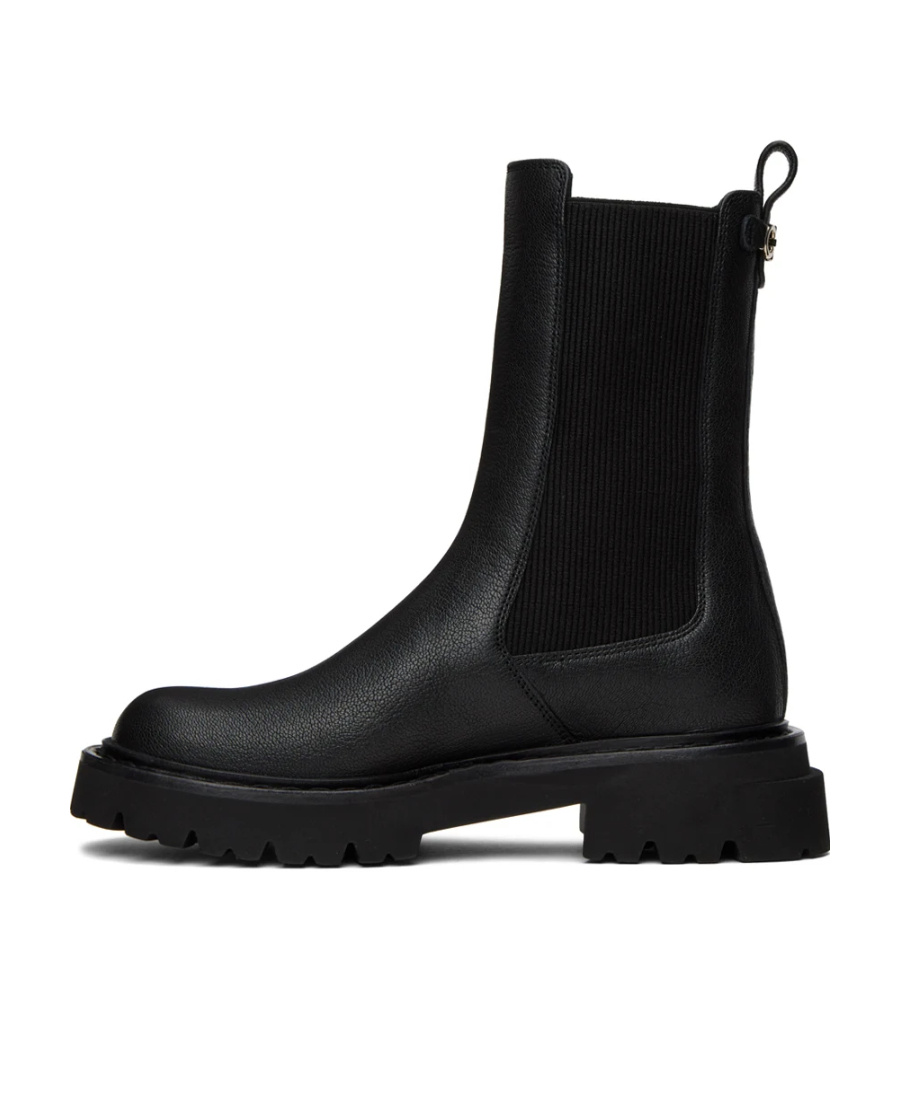 Ferragamo Oderico Short Boots In Black