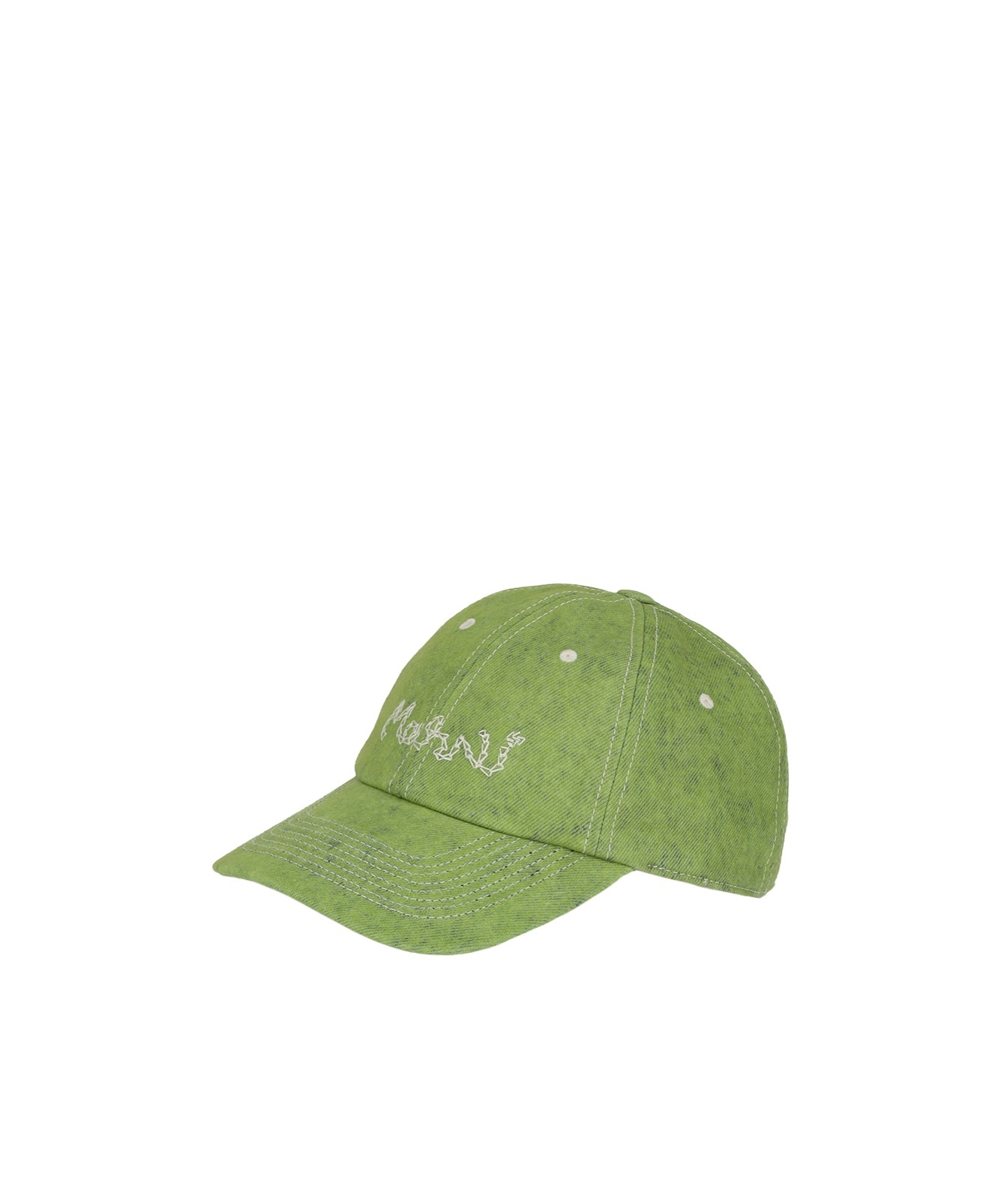 MARNI LOGO-EMBROIDERED DENIM HAT