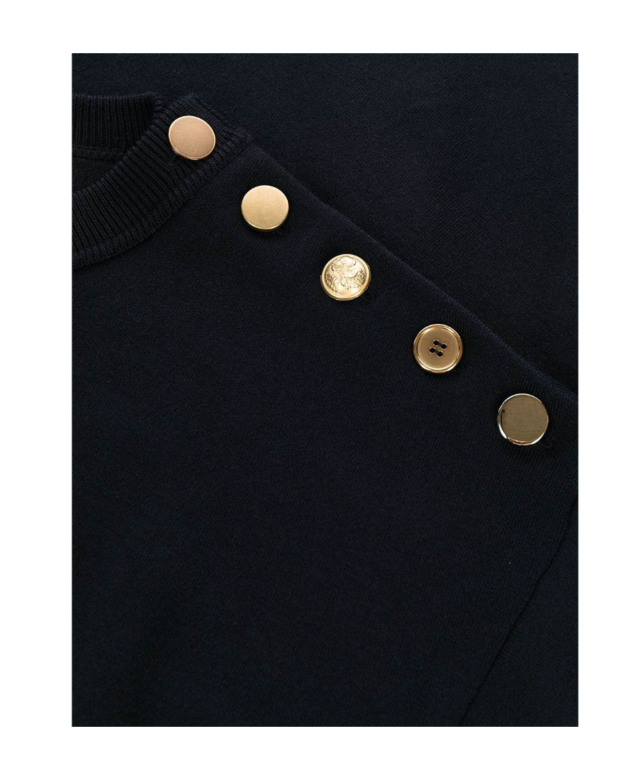 Alexander Mcqueen Buckle Shoulder Mini Dress In Black