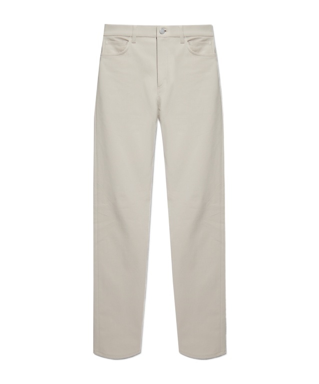 Theory Belt-loop Casual Pants In White