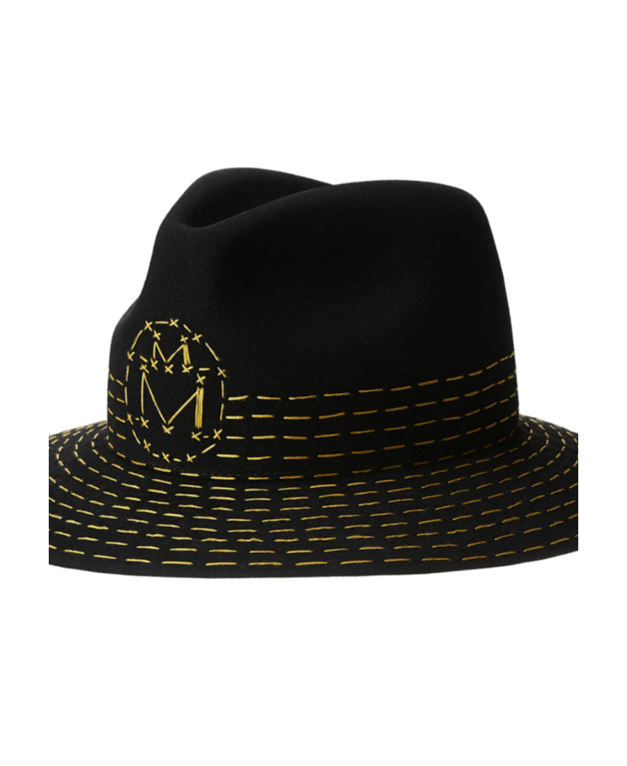 MAISON MICHEL LOGO EMBROIDERED HAT