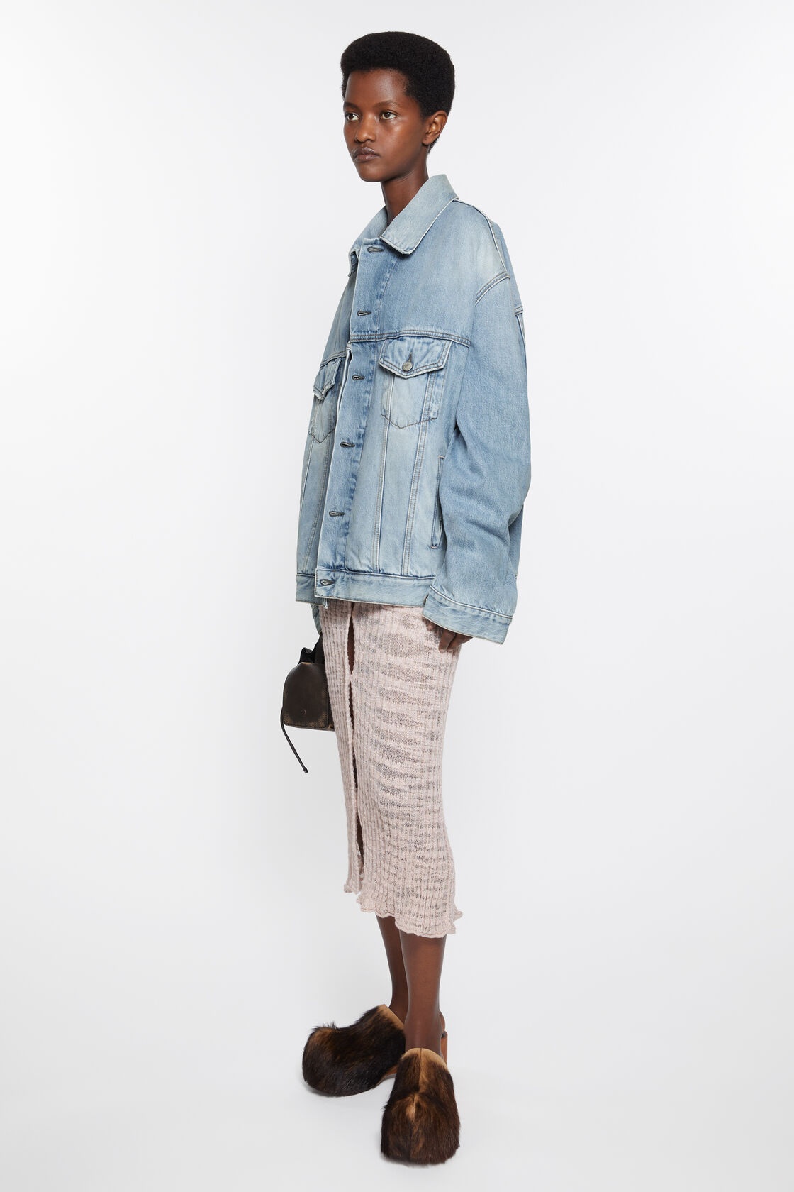 Acne Studios Button-up Denim Jacket In Blue