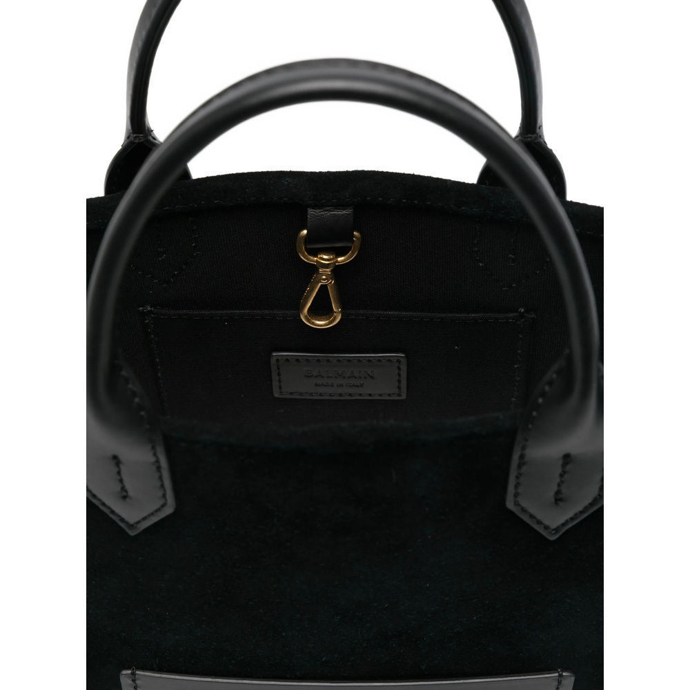 Balmain B-army Embossed-panel Tote Bag In Black
