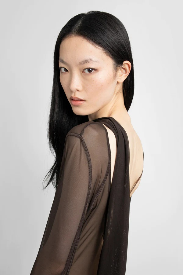 Jacquemus Le Abanaba Semi-sheer Bodysuit In Multicolor