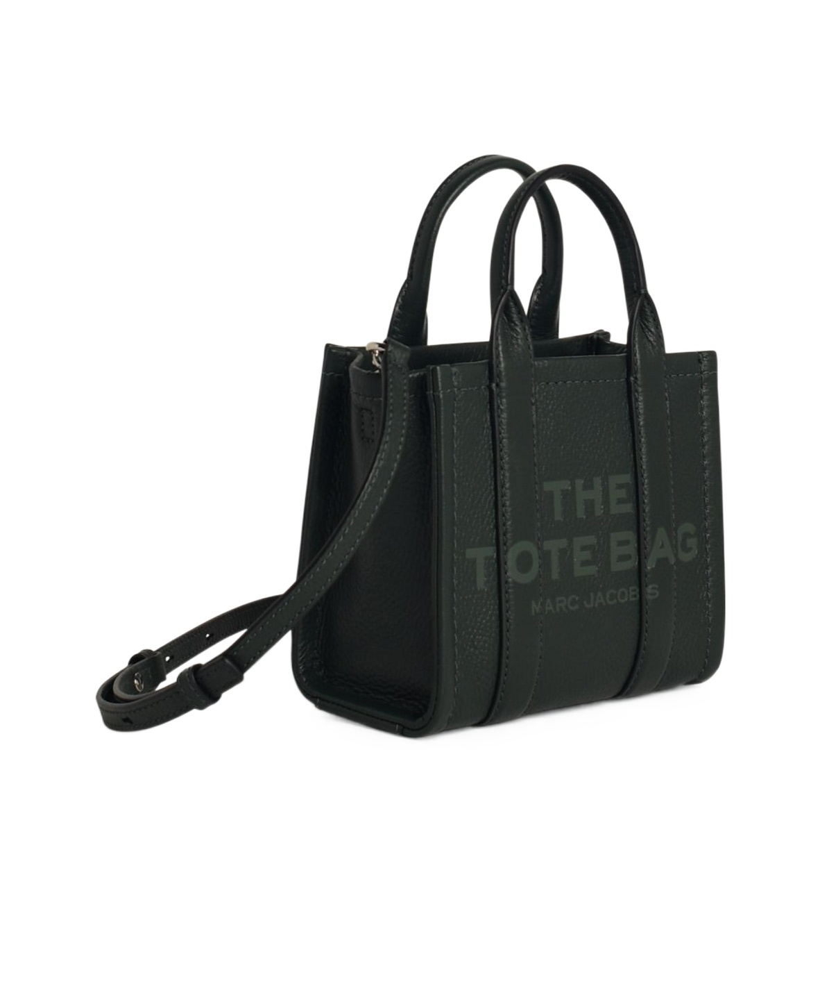 Marc Jacobs The Leather Micro Tote Tote Bag Black In Black