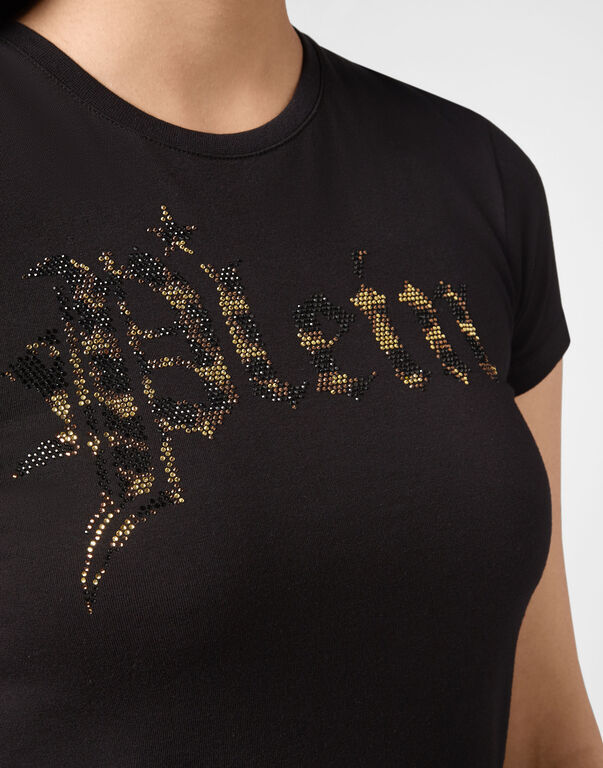 Philipp Plein Logo Details T-shirt In Black