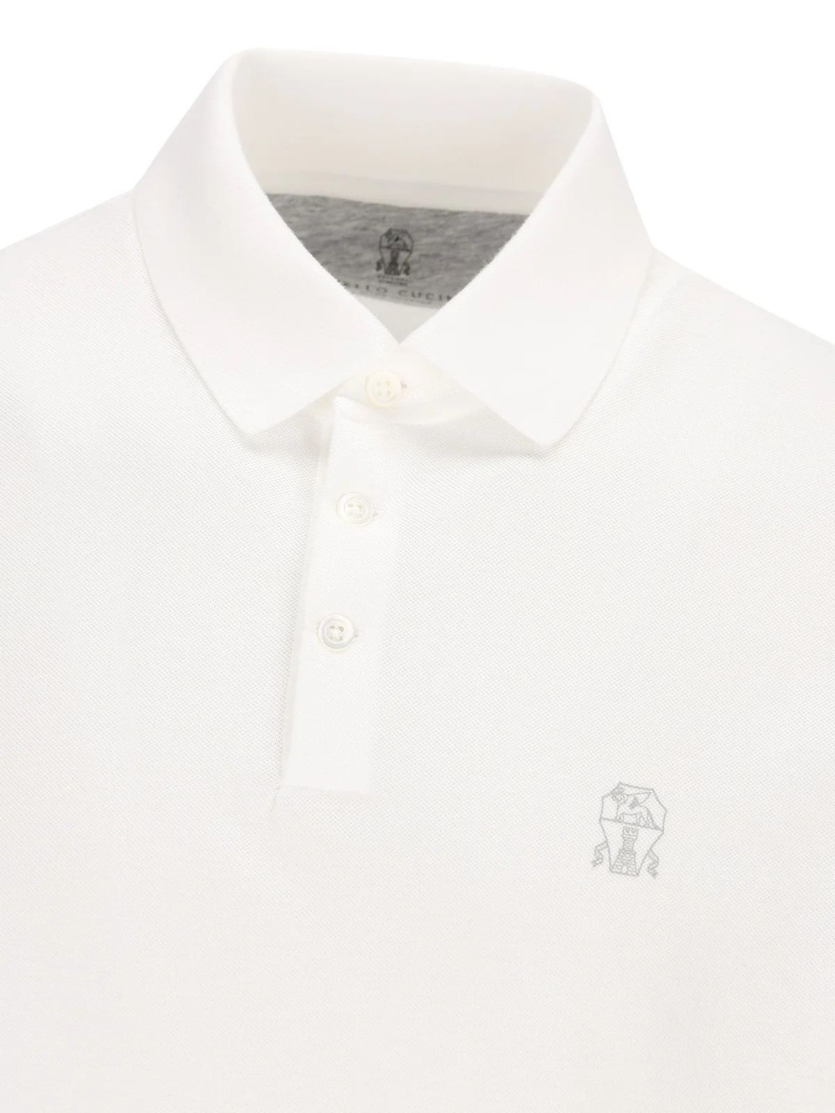 BRUNELLO CUCINELLI LOGO-PRINT POLO SHIRT