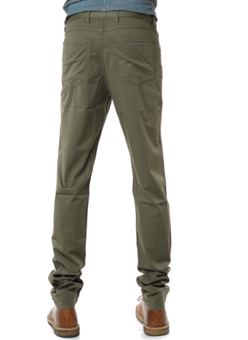 Paul & Shark Five Pockets Slim Casual Pants In Green