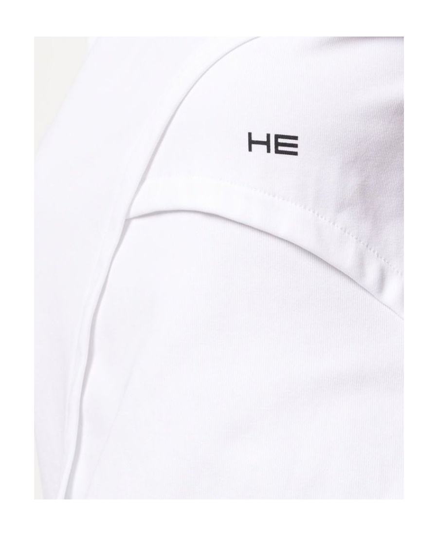Heliot Emil Embroidered-logo Detail T-shirt In White