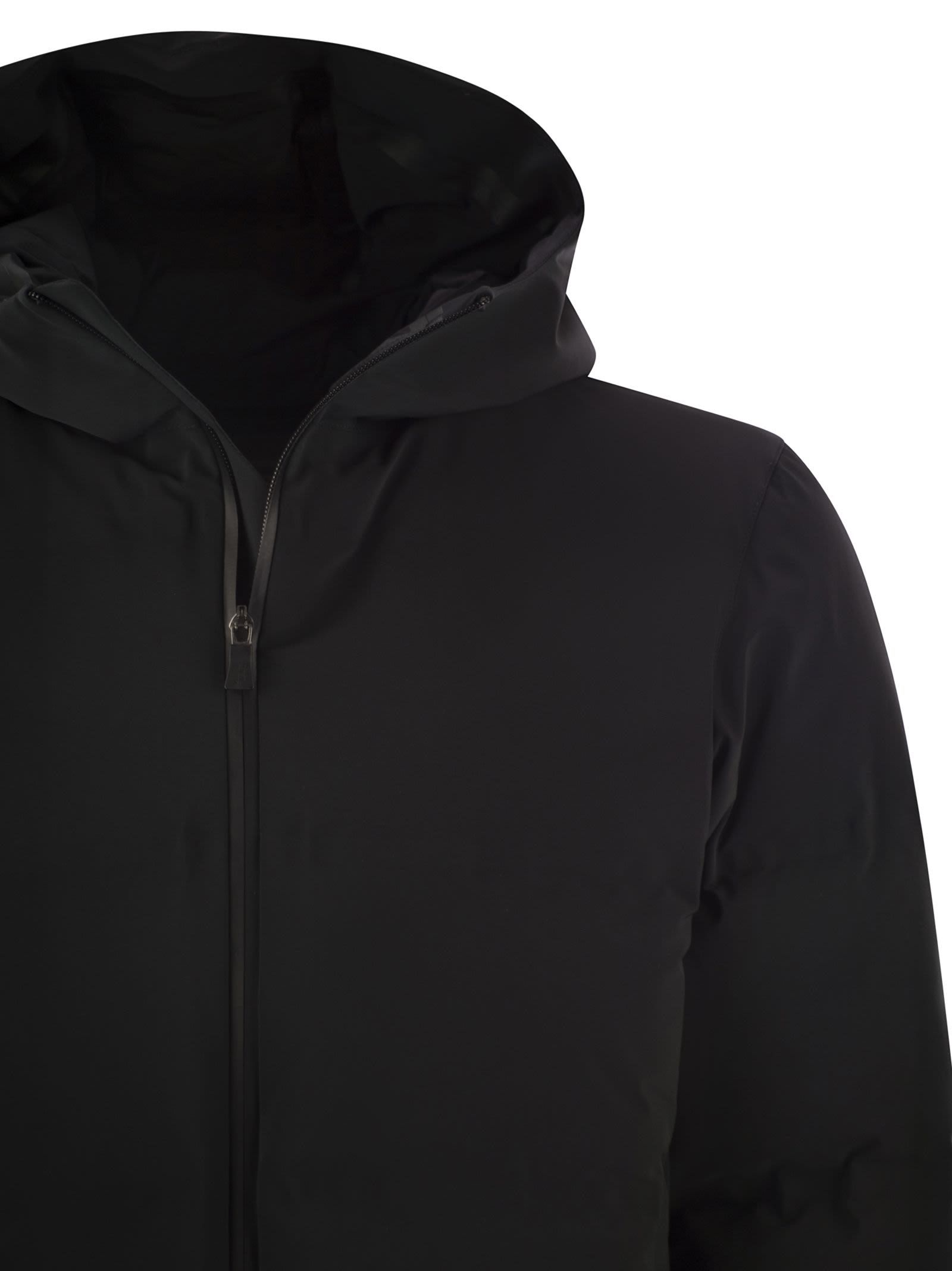 Herno Men New Impact Down Jacket With Hood In Multi