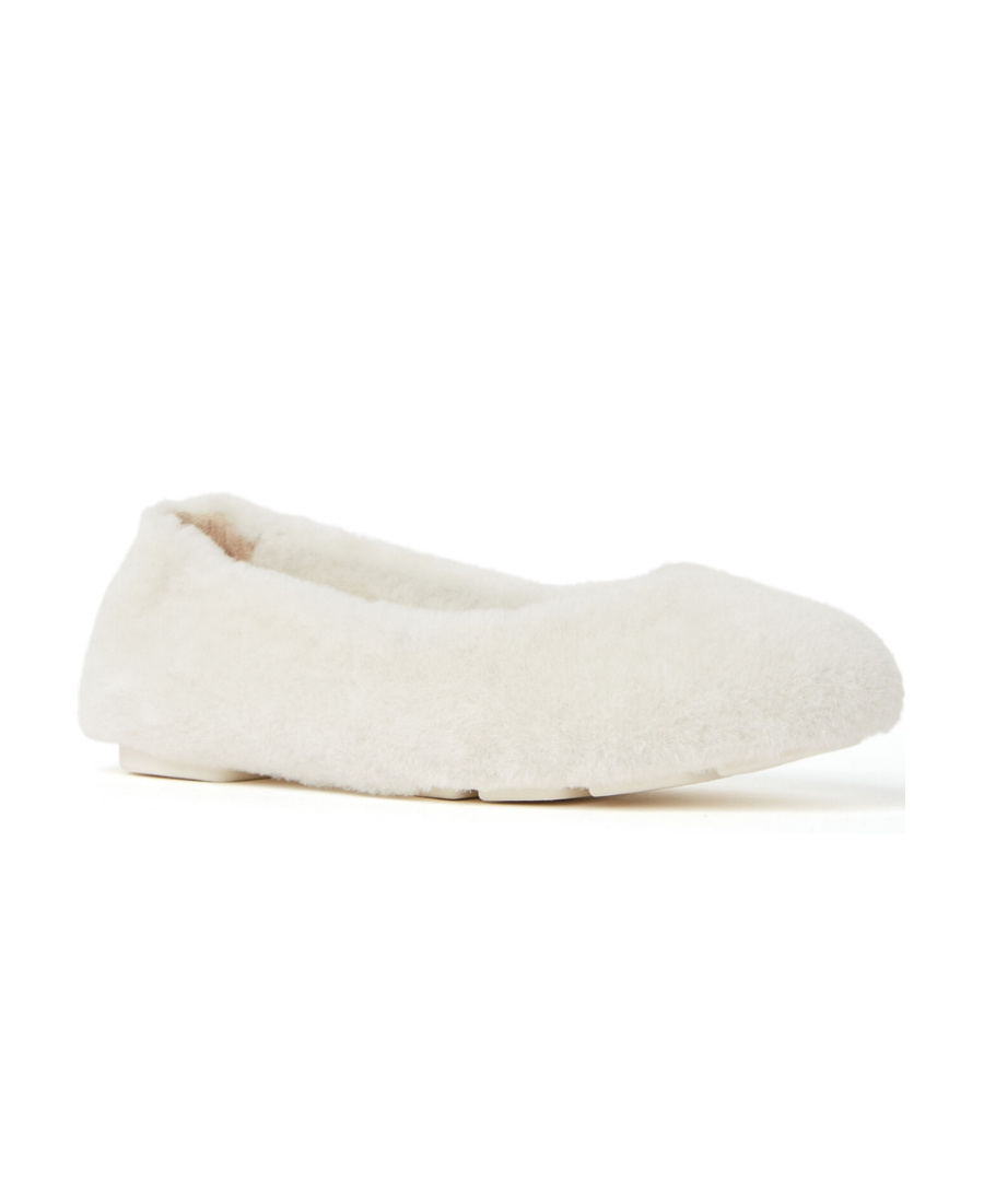 Stuart Weitzman Pirouette Super Chill Ballet Flats In White