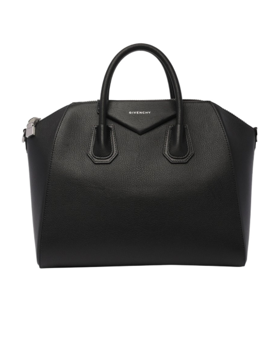 Givenchy Mini Antigona Bag In Grained Leather In Black