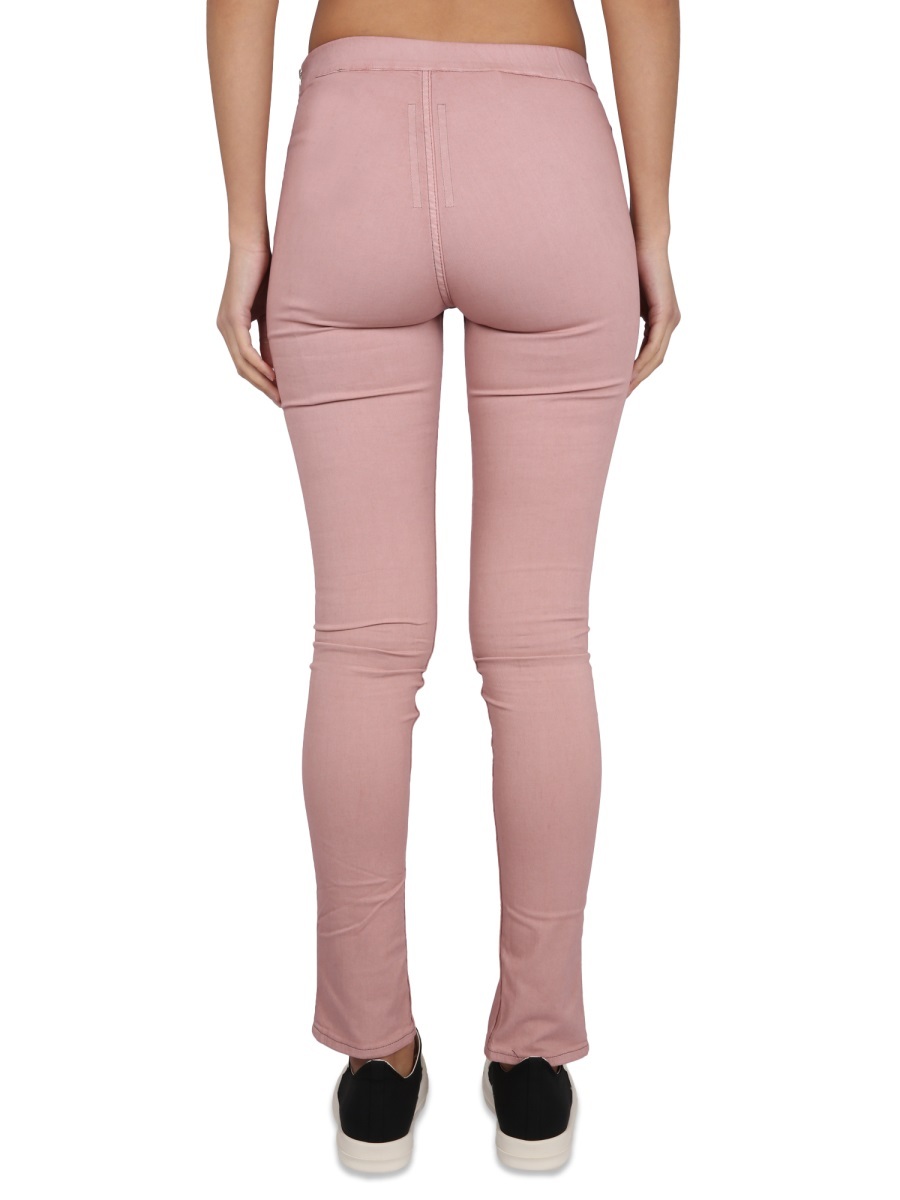 Rick Owens Drkshdw Slit-detail Leggings In Pink