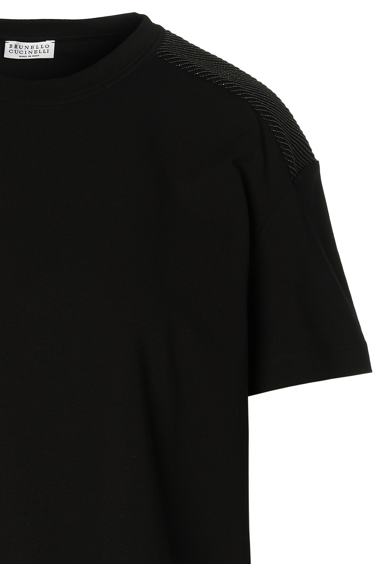 Brunello Cucinelli Short-sleeve Crew Neck T-shirt In Black