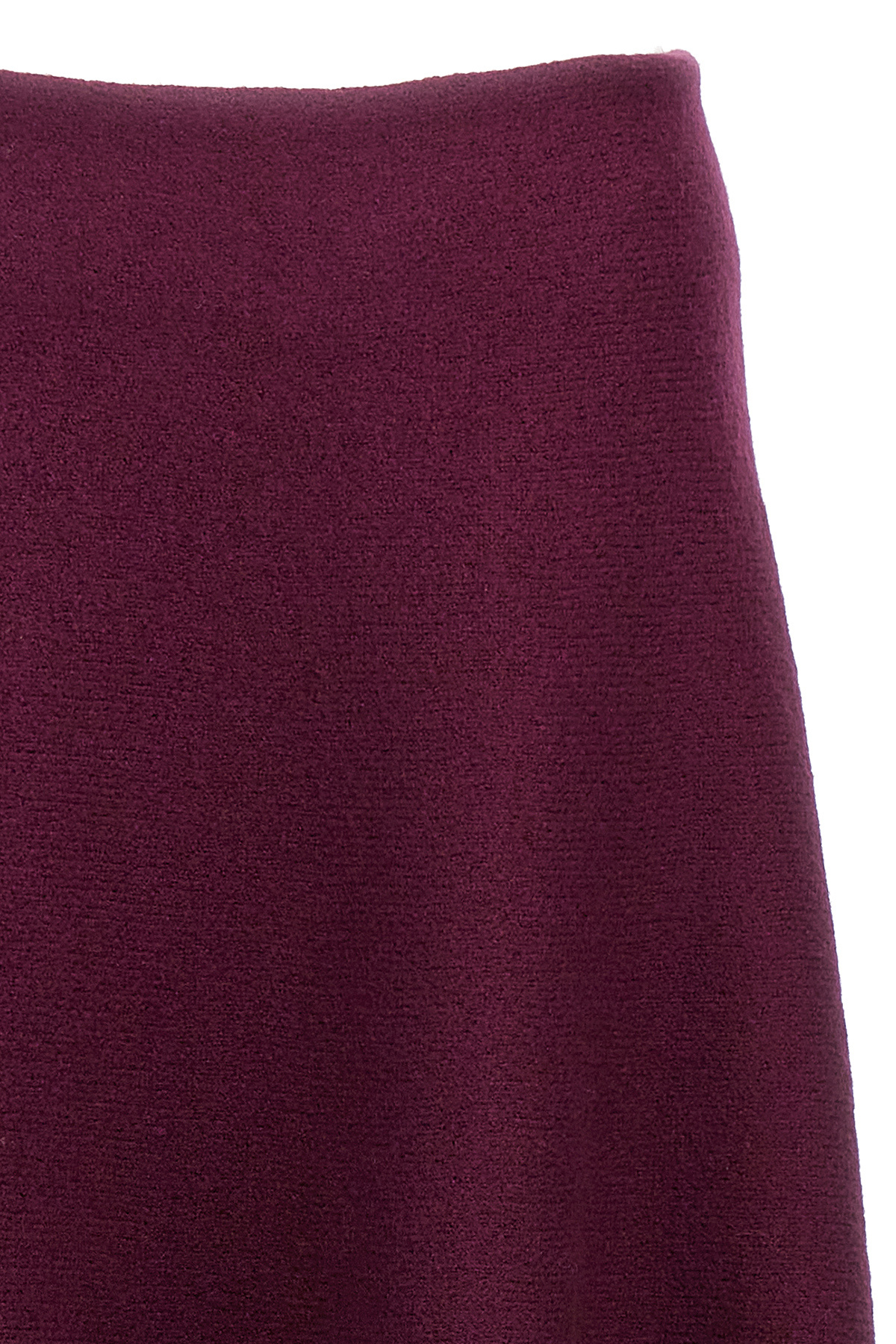 Jil Sander Wool Flared Long Skirt In Red