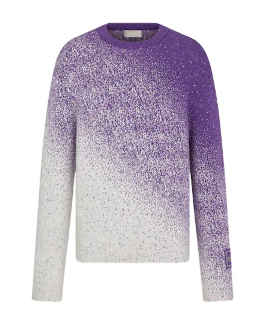 Dior Round Neck Sweater In Purple