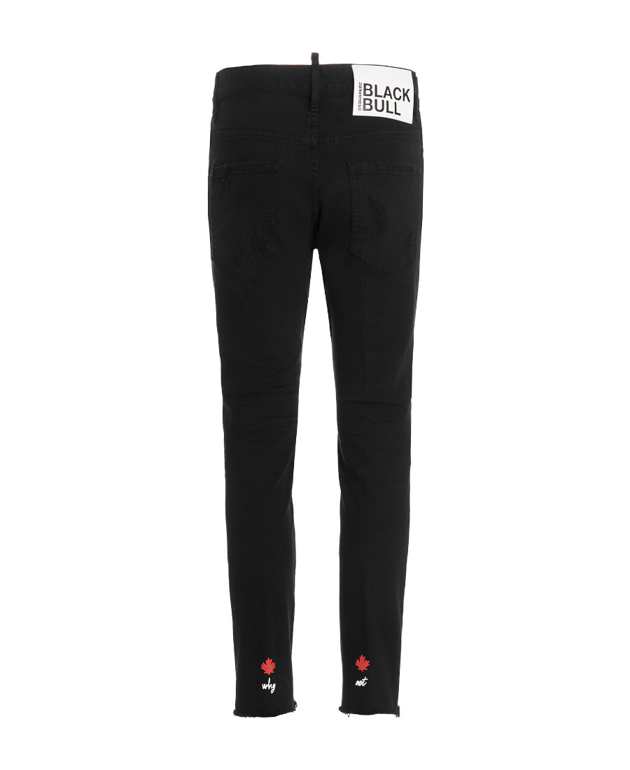 Dsquared2 Dsquared Black Stretch Denim Cool Guy Jeans In Black