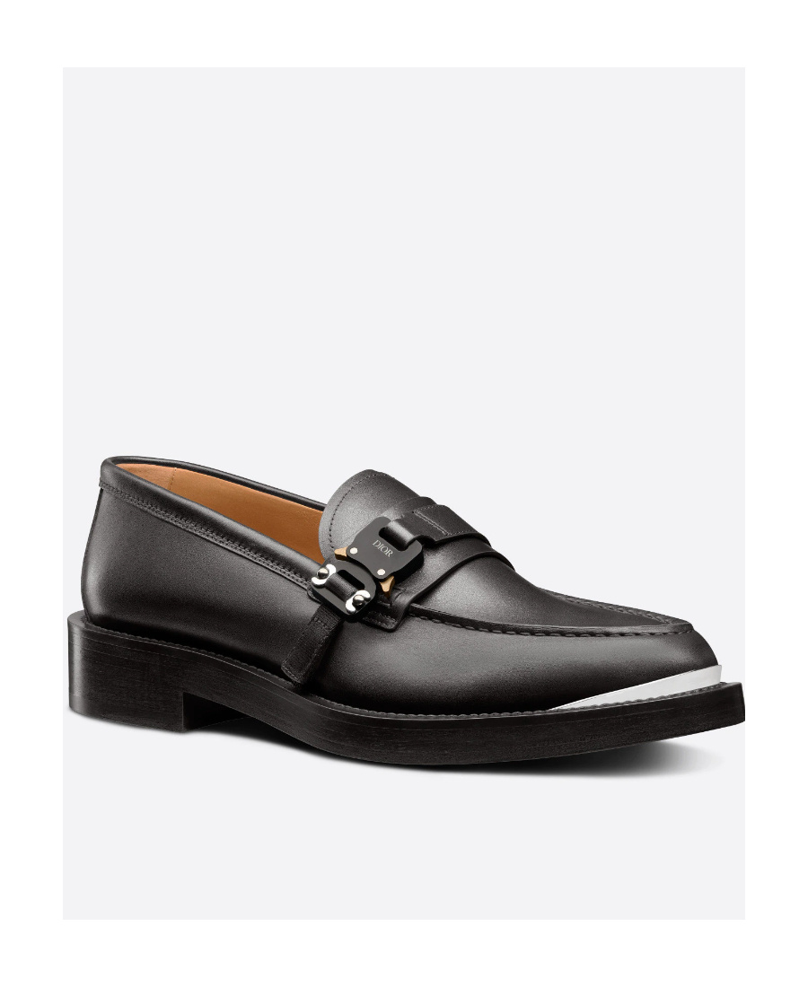 Dior Homme Evidence Buckle Detailed Loafer In Black
