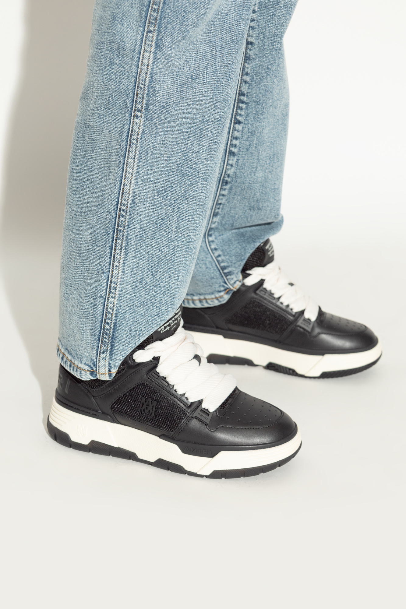 Amiri Ma-1 Mesh-panelled Lace-up Sneakers In Blue