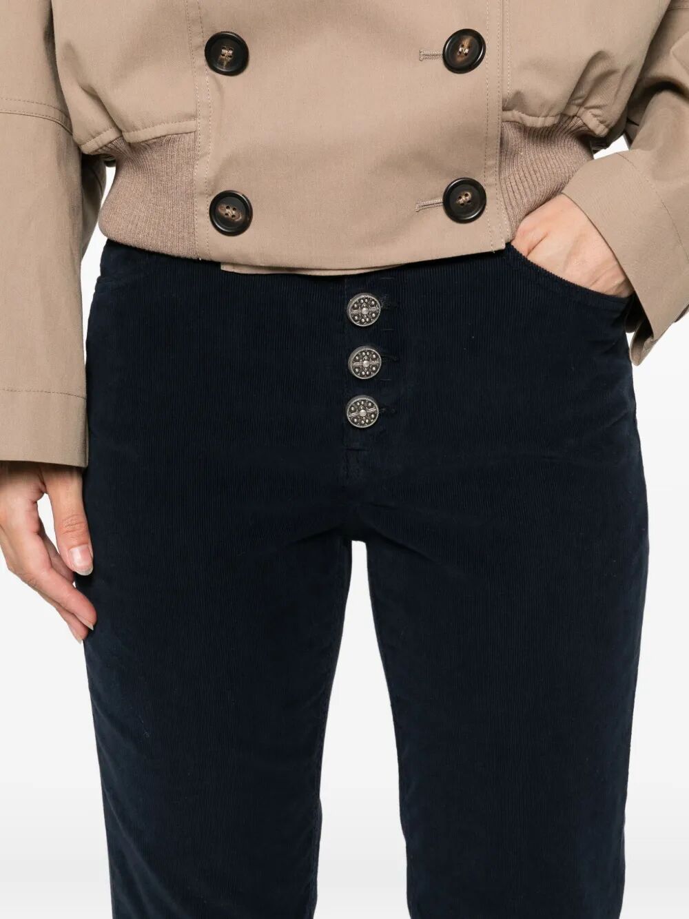 Dondup Koons Bot Gioie 5-pocket Pants In Black