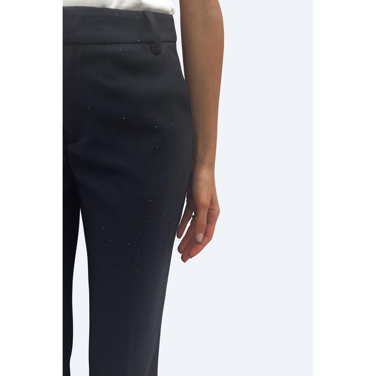 Liu •jo High-waisted Luxury Trousers In Black