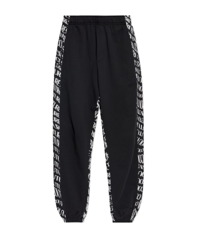 Versace Jeans Elastic Waist Sweatpants In Black