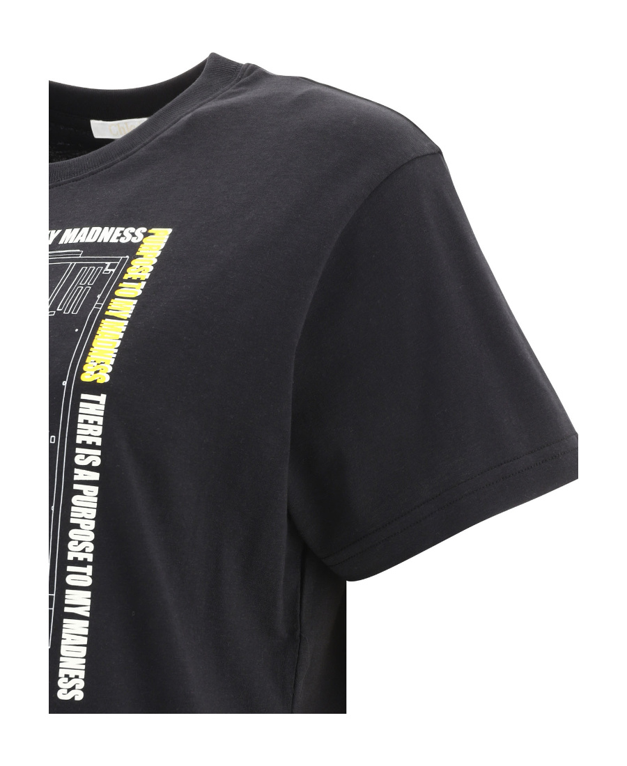 Chloé Short-sleeved T-shirt With Round Neck In Black