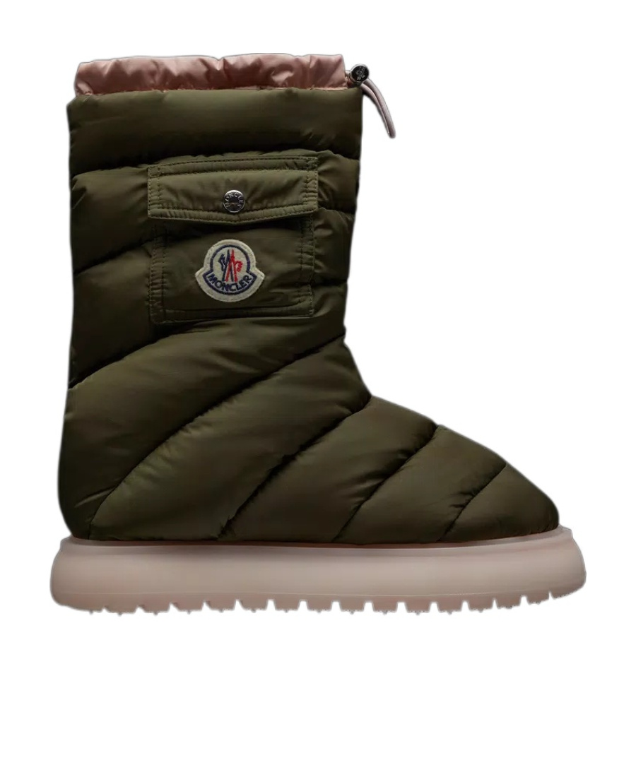 Shop Moncler Gaia Pocket Mid Boots In Green