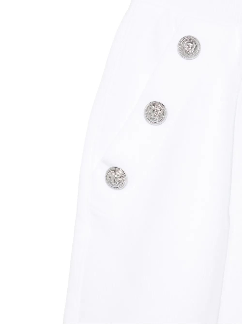 Balmain Cotton Shorts In White