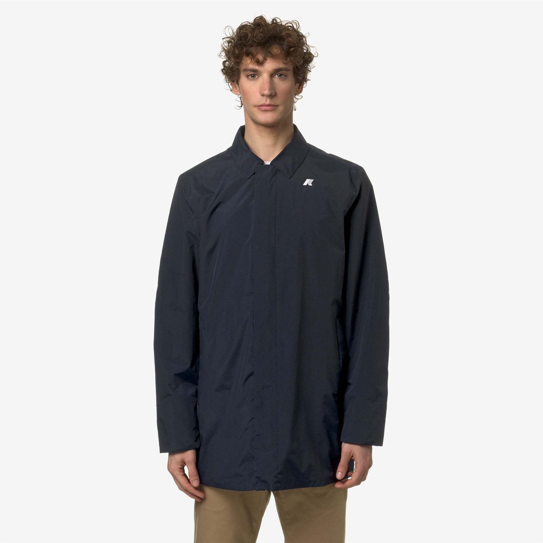 K-way Benny Warm Ottoman Jacket In Blue