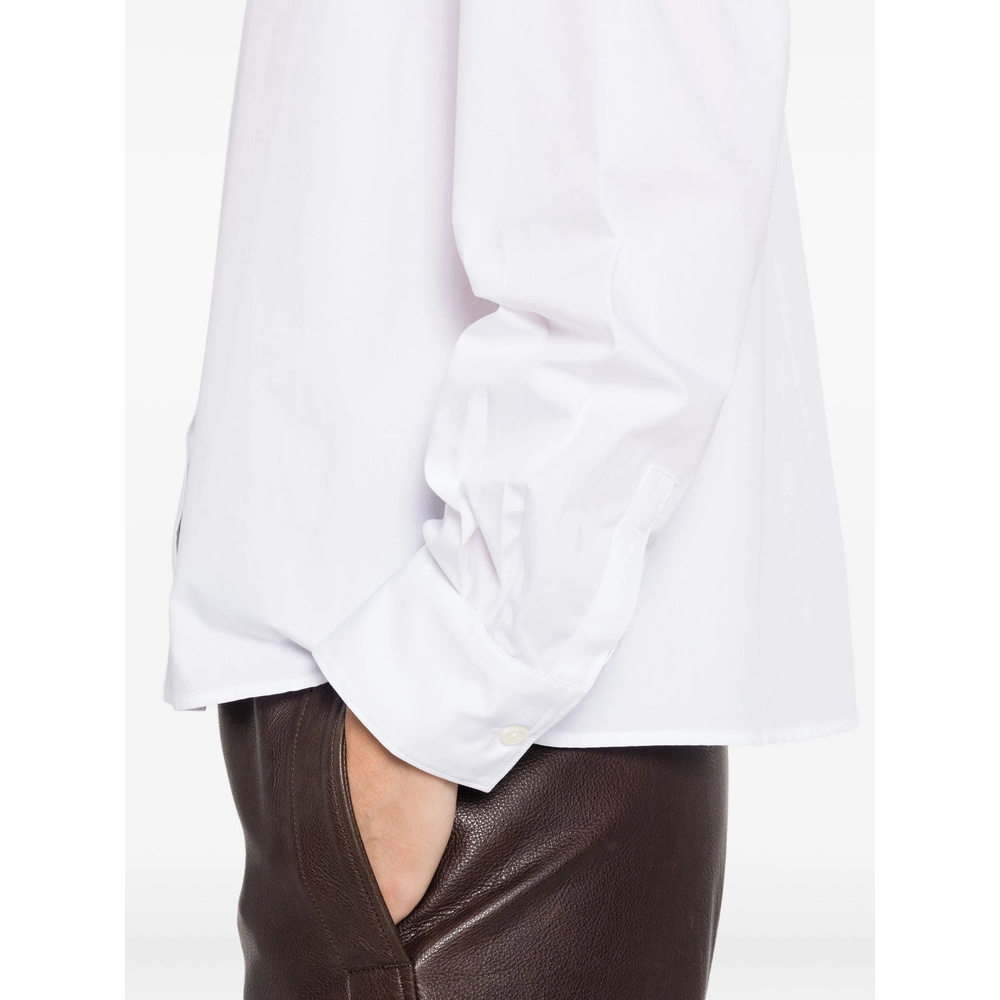Mazzarelli Button-down Cotton Shirt In White