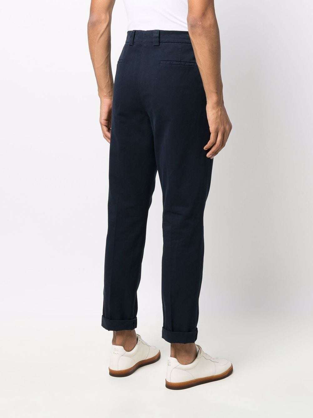 Brunello Cucinelli Slim Fit Chino Trousers In Black