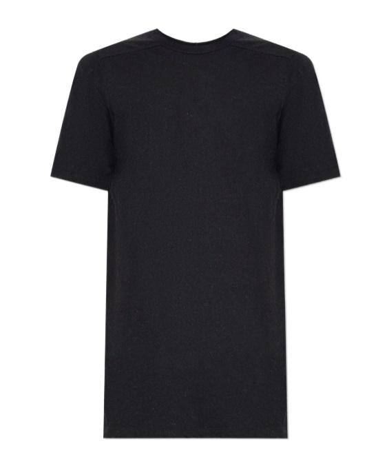 Rick Owens Crewneck Short Sleeve T-shirt In Black