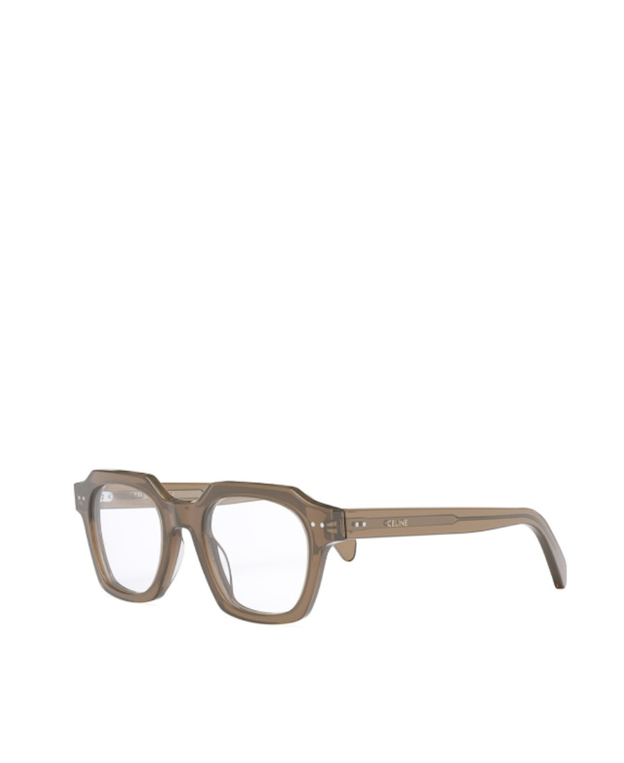 Celine Logo Flat Mirror In Brown