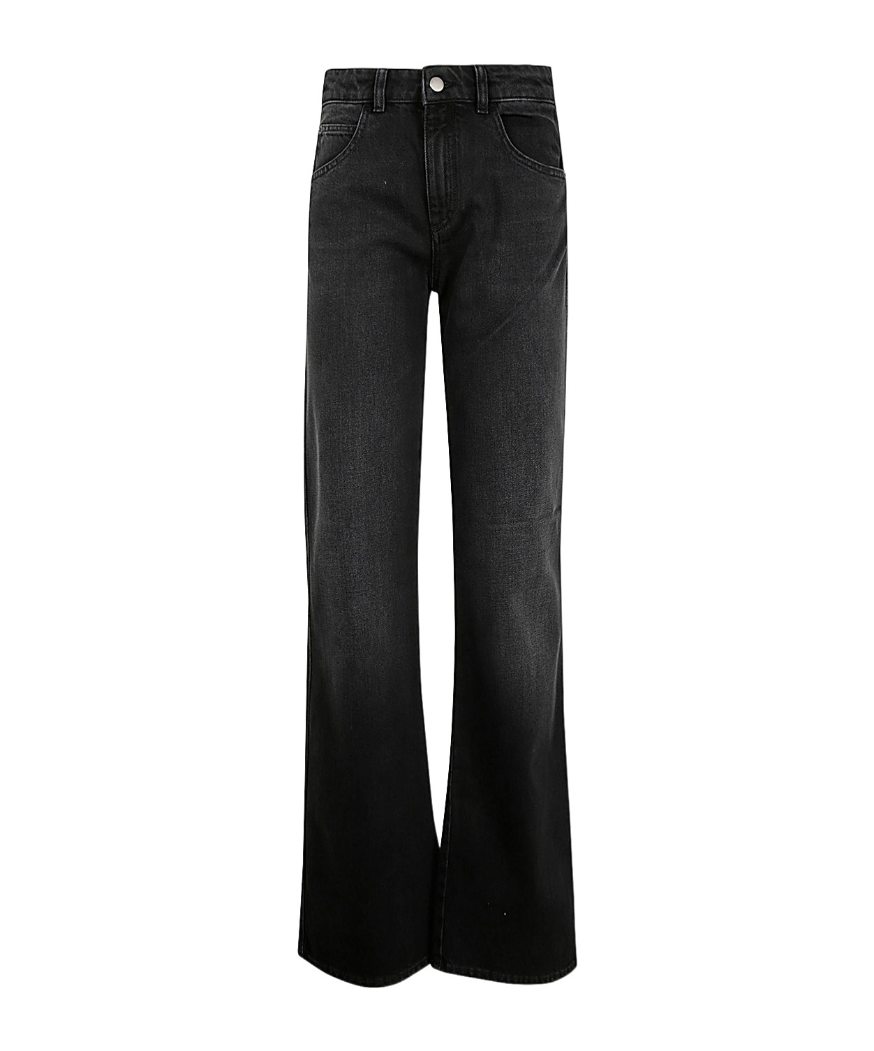 Shop Emporio Armani J9d Flared Jeans In Black
