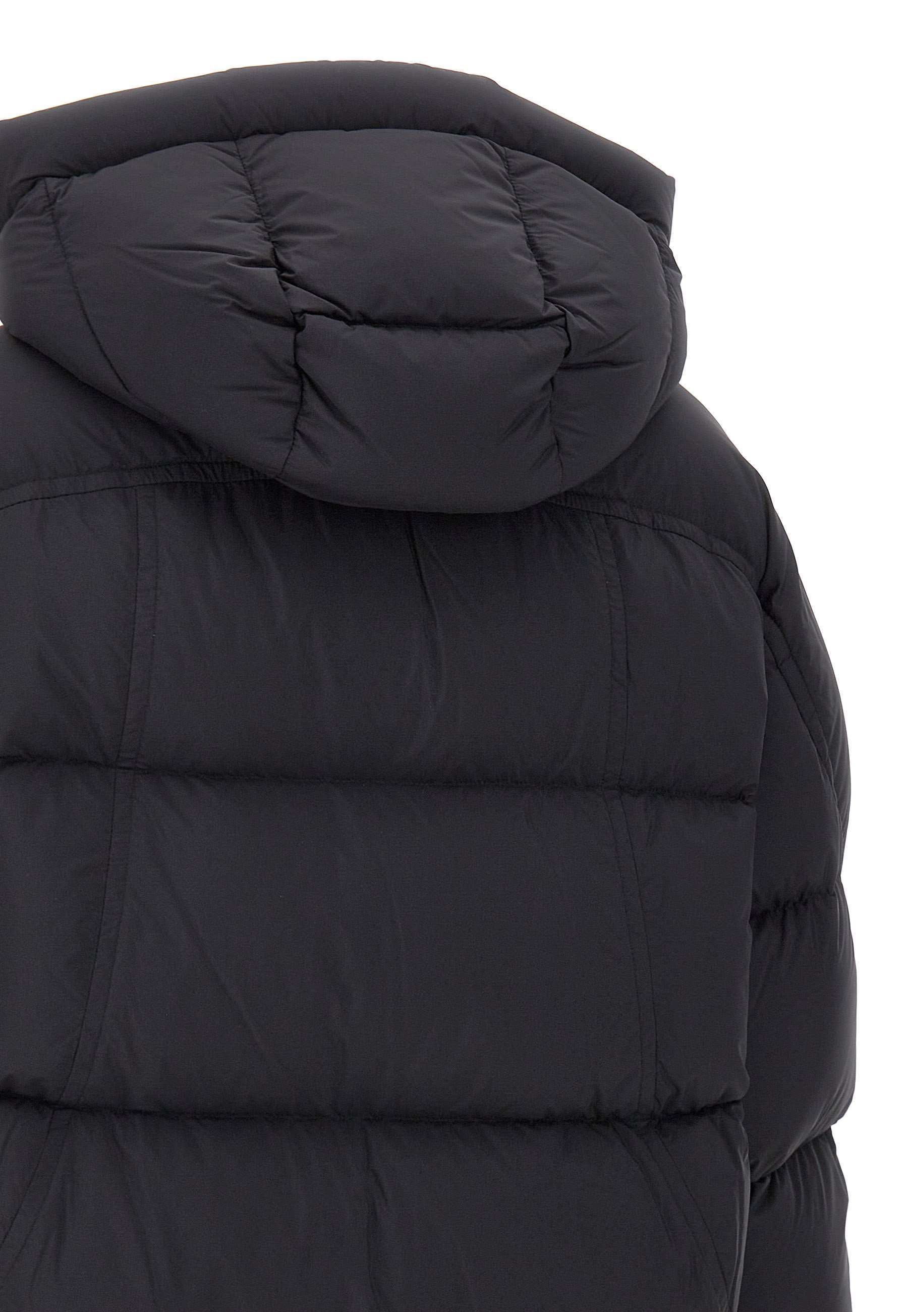 Moose Knuckles Removable-hood Puffer Jacket In Black