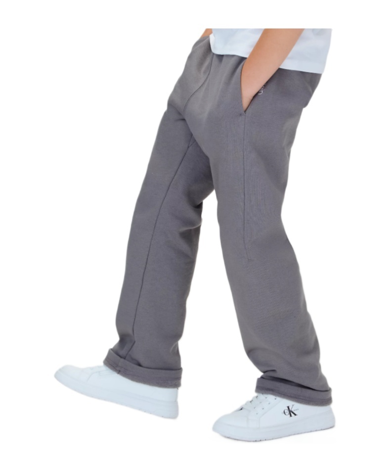 Calvin Klein Jeans Est.1978 Brushed Fleece Joggers In Gray