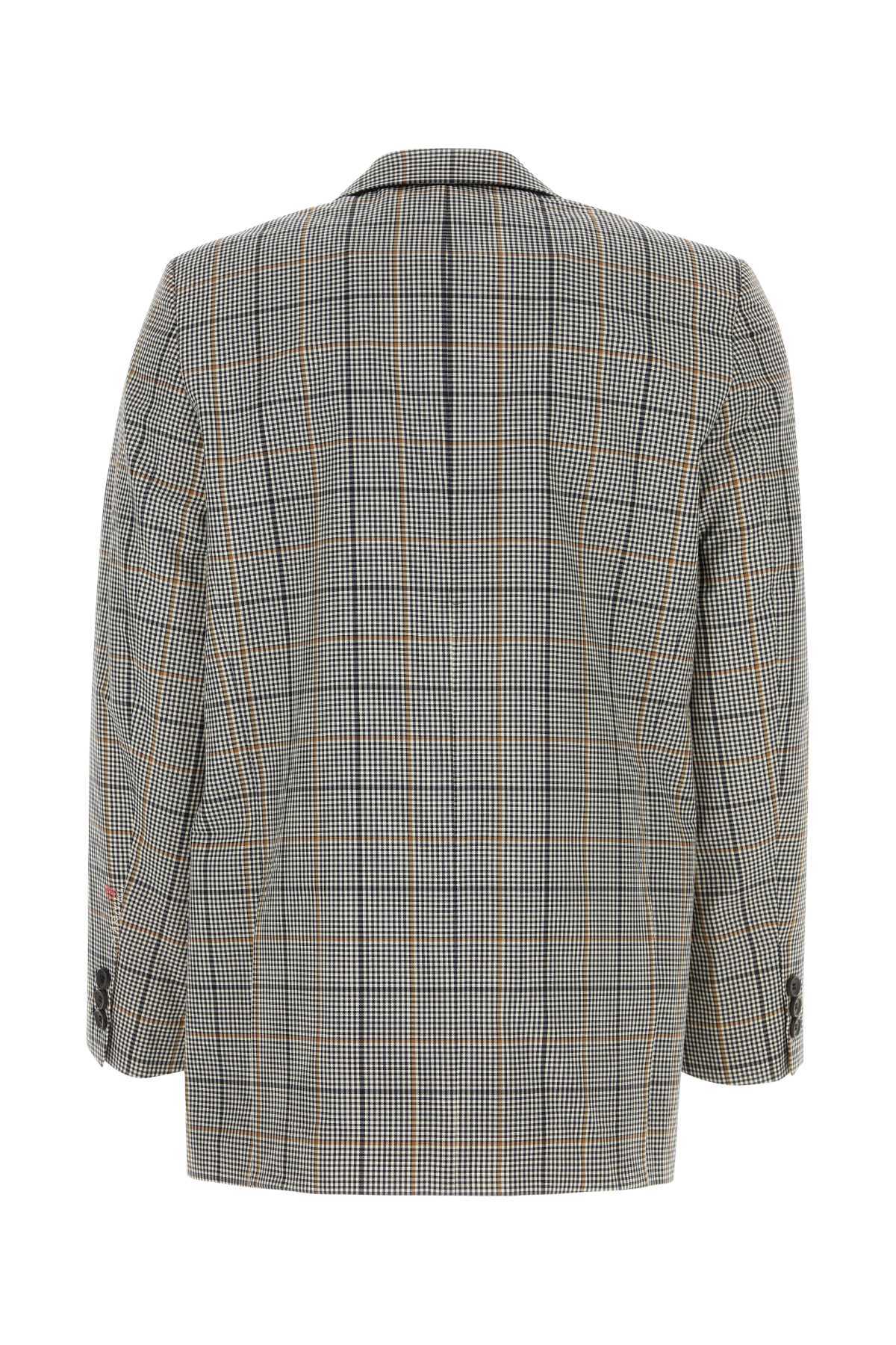 MARNI PLAID-CHECK SINGLE-BREASTED BLAZER