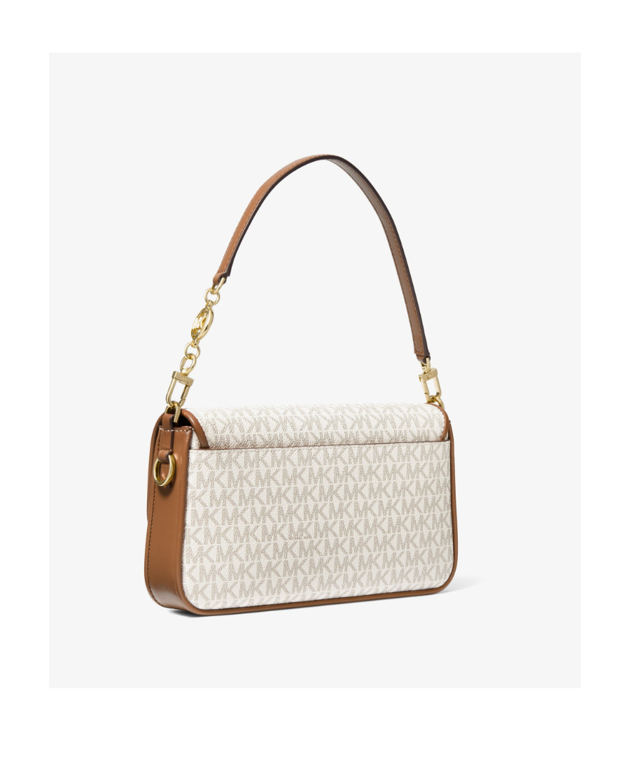 Michael Michael Kors Monogram-print Shoulder Bag In White