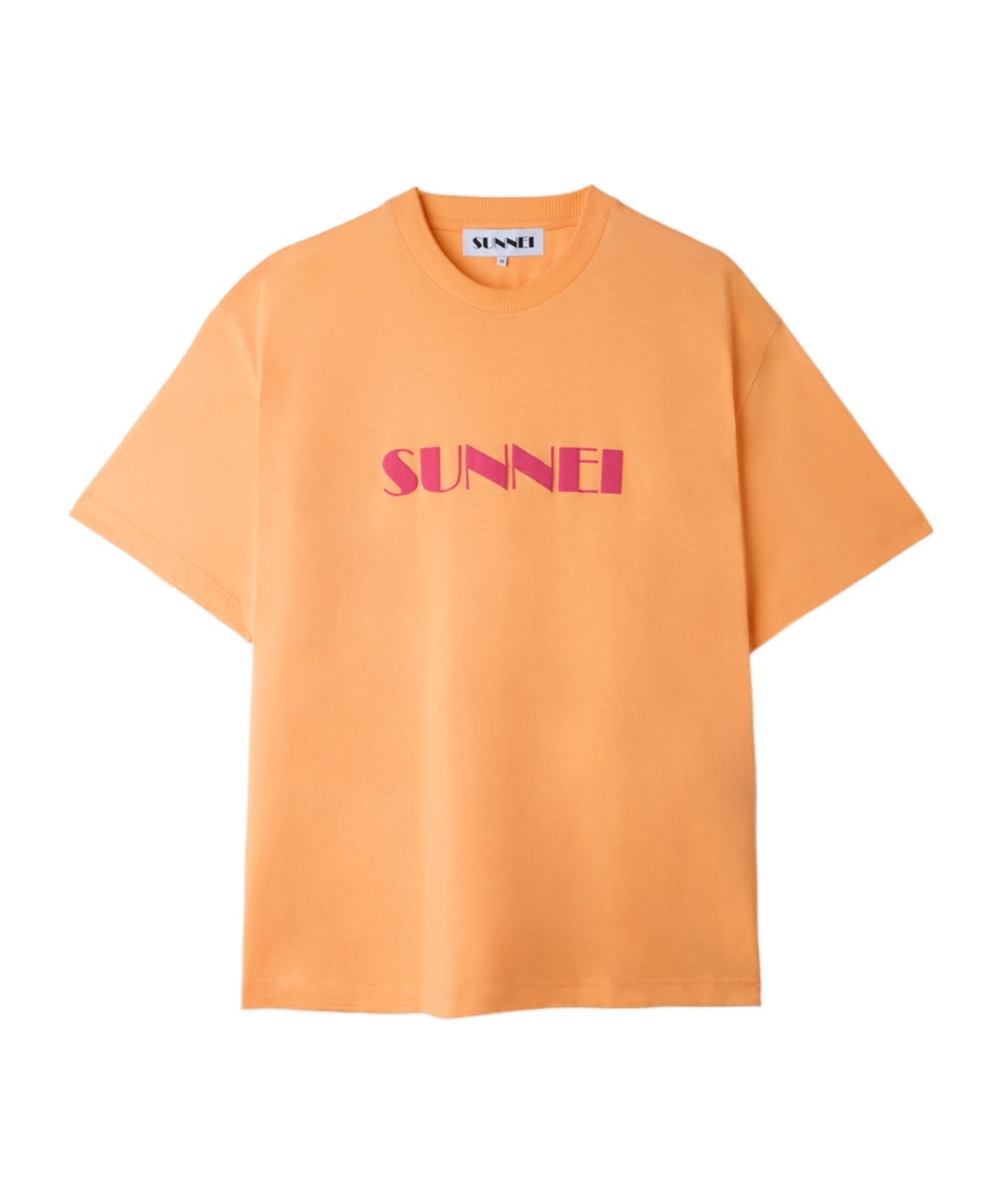 Sunnei Short-sleeved T-shirt In Orange