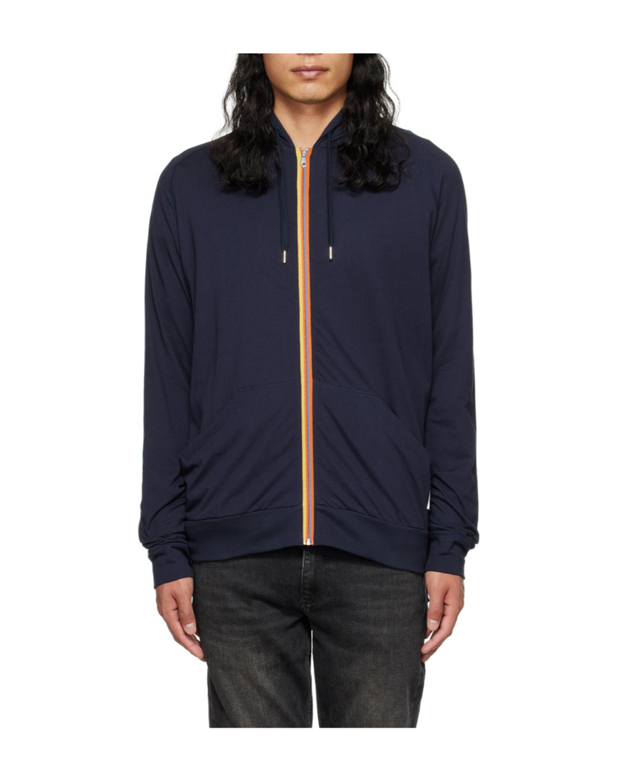 PAUL SMITH LOGO HOODED CASUAL JACKET