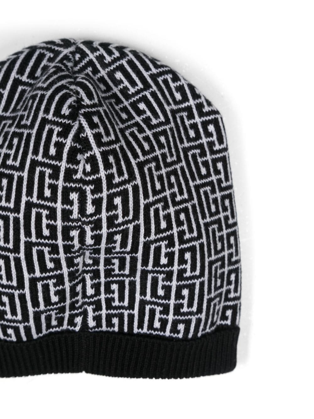 Balmain Monogram Pattern Pajamas Set In Black