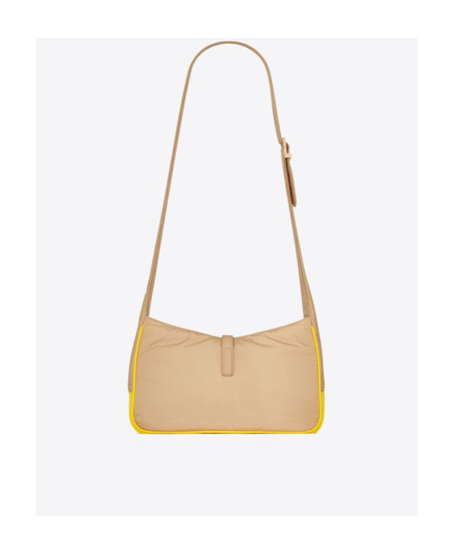 Shop Saint Laurent 5 � 7 Econyl� Shoulder Bag In Nude