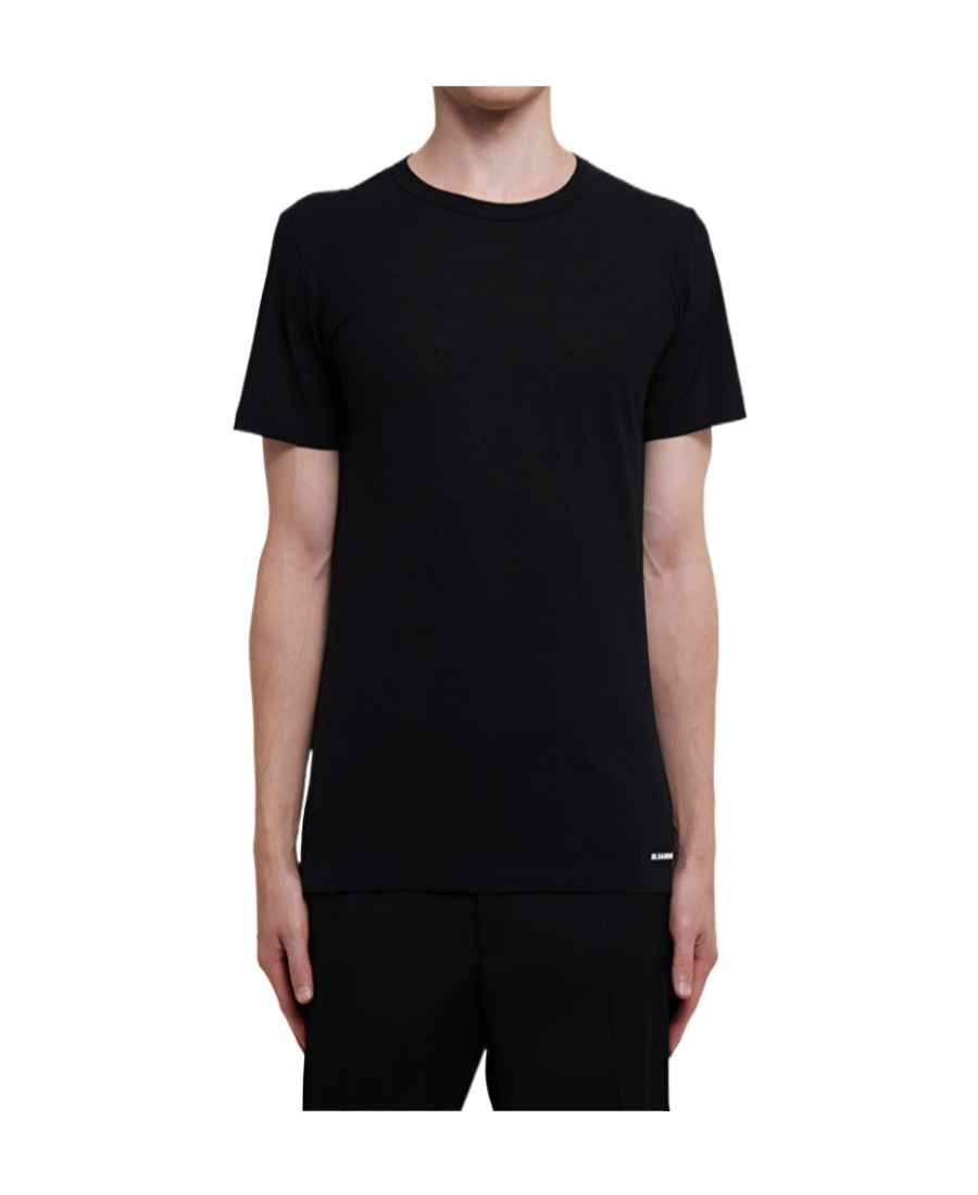 JIL SANDER JIL SANDER LOGO PRINTED CREWNECK T-SHIRT